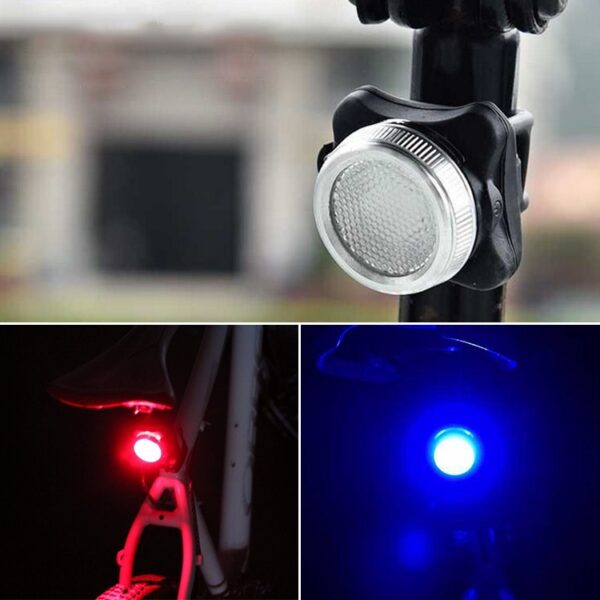 COB Lamp Kraal 160LM USB Opladen Vier-speed Waterdichte Fiets Koplamp / Achterlicht Set, Rood Blauw Licht Dimmen 650MA - Afbeelding 7