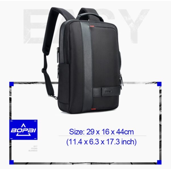 Bopai 751-006561 Business Casual ademende laptoprugzak met grote capaciteit en externe USB-interface, afmetingen: 29 x 16 x 44 cm, 751-006561 - Afbeelding 10
