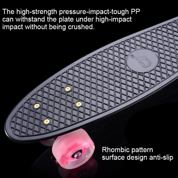 Shining Fish Plate Scooter Single Tilt Vierwielig skateboard met 72 mm wiel - Afbeelding 3