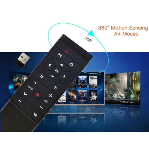 MT12 2.4G Air Mouse-afstandsbediening met Fidelity-spraakinvoer en IR-leren voor pc en Android TV-box en laptop en projector - Afbeelding 8