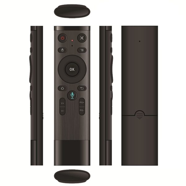 Q5 Gyroscope + Voice Foreign Version USB 2.4G Wireless Spee Flying Mouse Remote Control, ondersteuning set-top box / computer