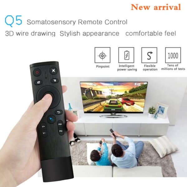 Q5 Gyroscope + Voice Foreign Version USB 2.4G Wireless Spee Flying Mouse Remote Control, ondersteuning set-top box / computer - Afbeelding 7