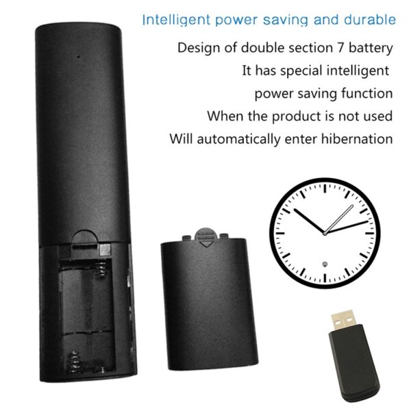 Q5 stem buitenlandse versie USB 2.4G draadloze spraakvliegende muis afstandsbediening, ondersteunen set-top box / computer - Afbeelding 4