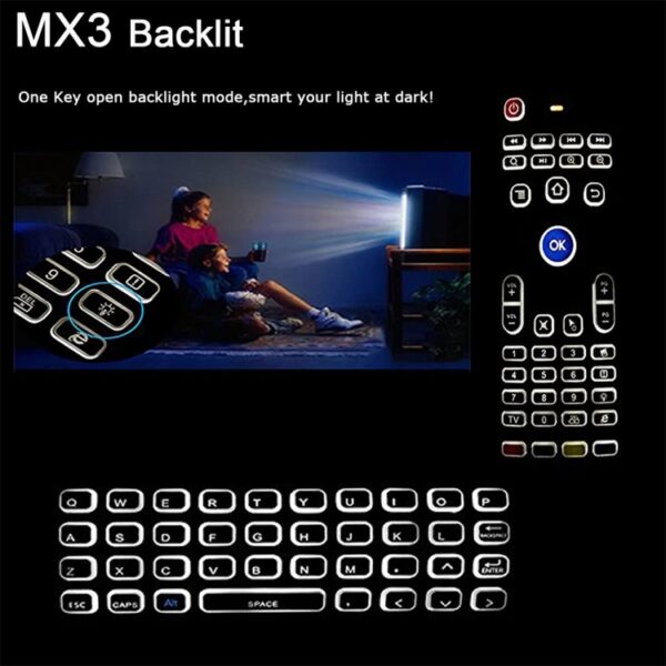 MX3-L WIT VERLAND VERSIE 2.4GHZ VLACHT AIR MOUSE Draadloos toetsenbord afstandsbediening - Afbeelding 5