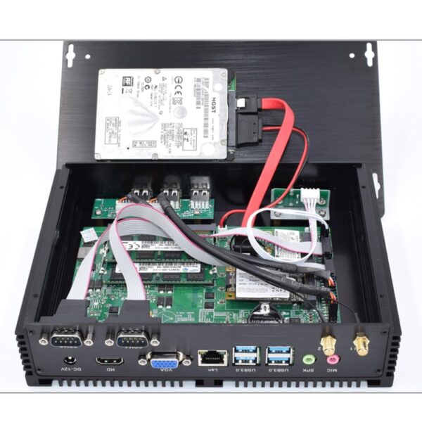 HYSTOU FMP04 i5 7200U Mini-pc, Intel Core i5 7200U Processor Dual Core tot 3,1 GHz, RAM: 4 GB, ROM: 128 GB, Ondersteuning voor Windows 7/8/10 / Linux OS - Afbeelding 4