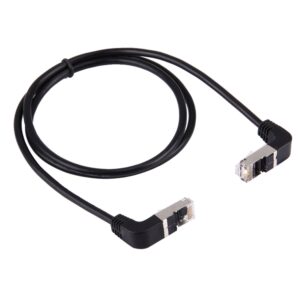 1 m RJ45 mannetje gebogen naar RJ45 mannetje gebogen netwerk LAN-kabel