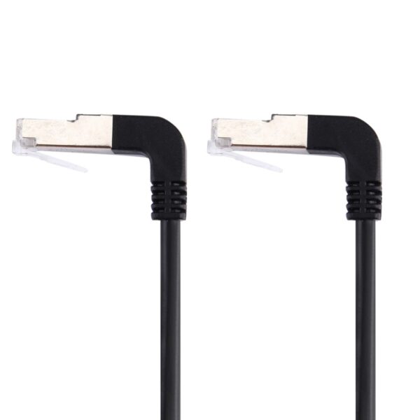 1 m RJ45 mannetje gebogen naar RJ45 mannetje gebogen netwerk LAN-kabel - Afbeelding 3