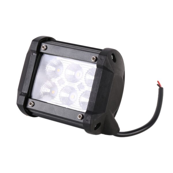 18W 6 LED-schijnwerper met wit licht Technische lamp / Waterdichte IP67 SUV's Licht, DC 10-30V, 6 LED Floodlight - Afbeelding 2