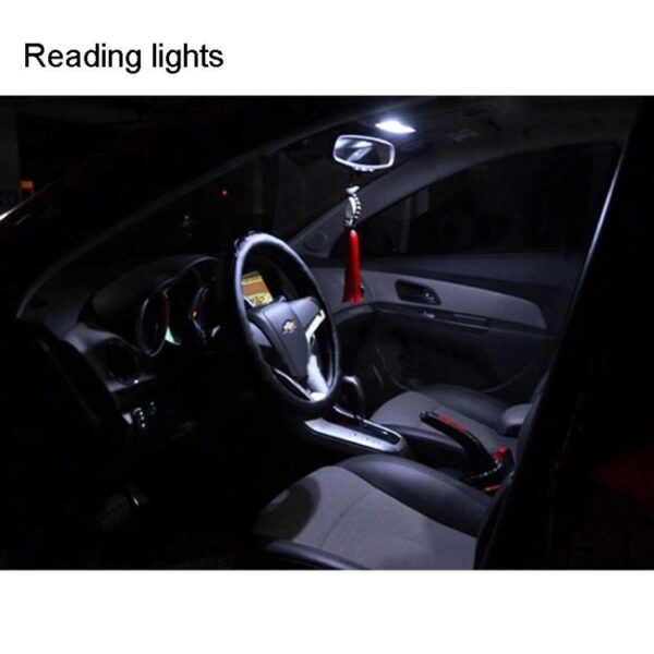 2 STKS T10 3W 160-180LM 2 LED Ijsblauw COB LED Decoderen Auto Klaring Lichten Lamp, DC12V, 2 LED COB LEDs, COB LEDs - Afbeelding 12
