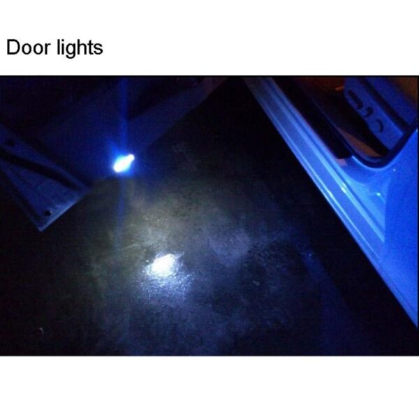 2 STKS T10 3W 160-180LM 2 LED Ijsblauw COB LED Decoderen Auto Klaring Lichten Lamp, DC12V, 2 LED COB LEDs, COB LEDs - Afbeelding 8