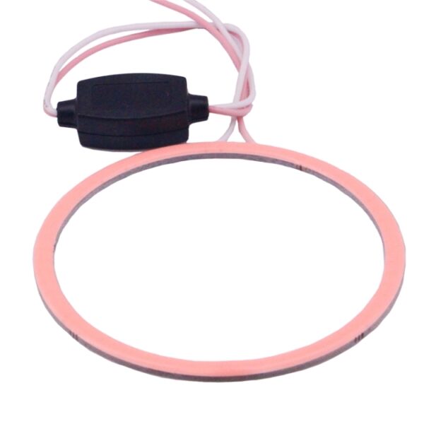 80mm 5W 180LM Angel Eyes Cirkels Autokoplamp COB LED-verlichting voor voertuigen, DC 12-24V, 80mm Pink Light, 80mm Green Light, 80mm Red Light - Afbeelding 2
