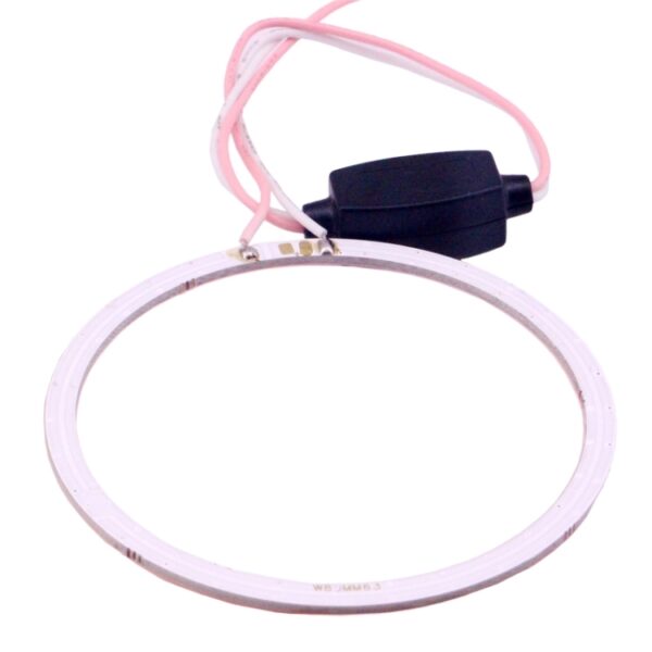80mm 5W 180LM Angel Eyes Cirkels Autokoplamp COB LED-verlichting voor voertuigen, DC 12-24V, 80mm Pink Light, 80mm Green Light, 80mm Red Light - Afbeelding 4