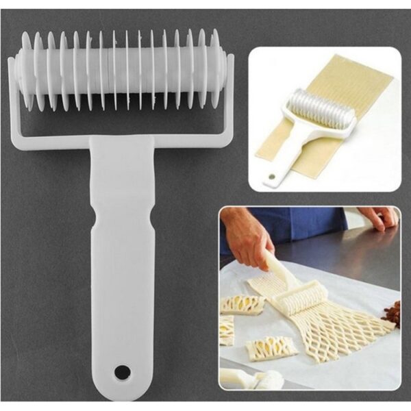 3 STKS Grote Lederen Cutter Plastic Gaas Mes Roller Mes, Kookplaat Cookie / Pizza Pie Korst Speciale Cakevorm