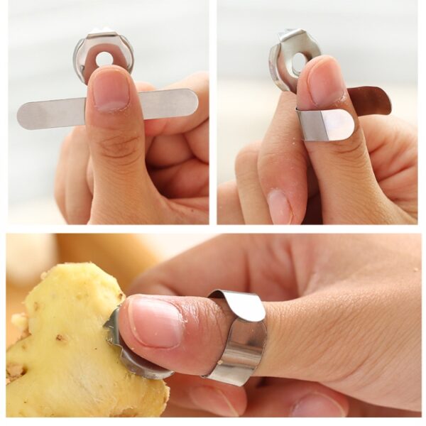 5 stks Creatieve Keuken Multifunctionele Gezondheidsvliegtuig Knoflook Apparatuur Roestvrijstalen Tool (Gray) - Afbeelding 4