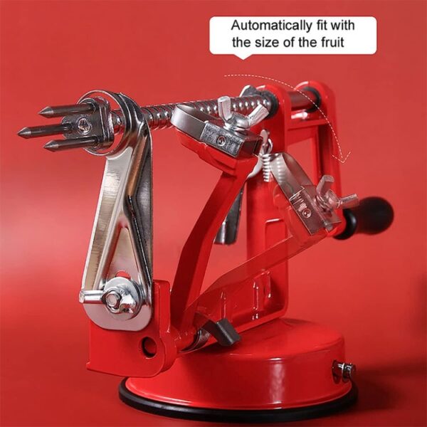 3 in 1 multifunctionele Fruit Peeling Snijden Steniging Peeler Machine (rood) - Afbeelding 4