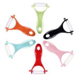 T-vormige keramische huidschiller met duurzaam ABS-handvat, willekeurige kleurlevering, T Shaped Peel Knife