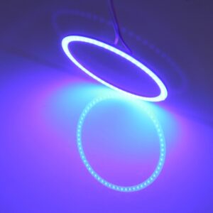 110mm 5W 180LM Angel Eyes Cirkels Autokoplamp COB LED-verlichting voor voertuigen, DC 12-24V, 110mm  Blue Light, 110mm  White Light