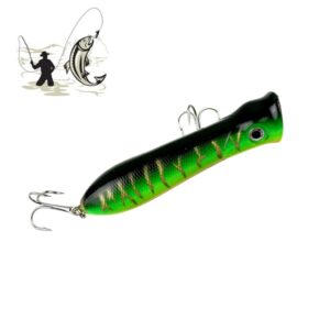 8cm Garnalen Mond Type Wateroppervlak Popper Lokken Hit Water Golven Klimmen Visaas, Willekeurige Kleur Levering