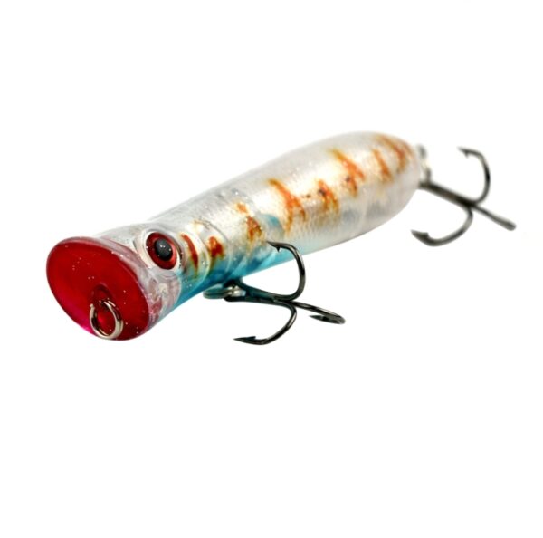 8cm Garnalen Mond Type Wateroppervlak Popper Lokken Hit Water Golven Klimmen Visaas, Willekeurige Kleur Levering - Afbeelding 2