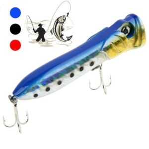 Garnalen Mouth Type Water Surface Popper Lokken Hit Water Golven Klimmen Visaas, Willekeurige Kleur Levering