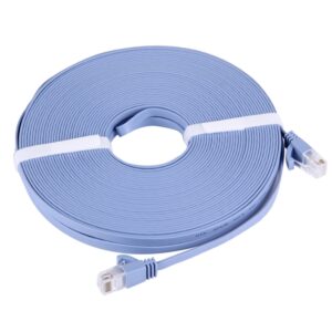 CAT6 ultradunne platte Ethernet netwerk LAN-kabel, lengte: 20 m (blauw)