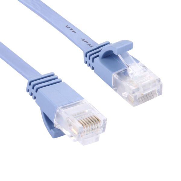 CAT6 ultradunne platte Ethernet netwerk LAN-kabel, lengte: 20 m (blauw) - Afbeelding 3