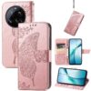 Leren telefoonhoesje met vlinderliefdebloem in reliëf, For Xiaomi 15 Ultra, For Xiaomi 15 Pro, For Xiaomi 15, For Xiaomi Redmi Note 14 5G, For Xiaomi Redmi Note 14 Pro+ 5G, For Xiaomi Redmi Note 14 Pro 5G, For Xiaomi Redmi 13 4G...