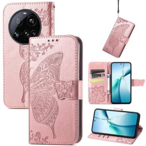 Leren telefoonhoesje met vlinderliefdebloem in reliëf, For Xiaomi 15 Ultra, For Xiaomi 15 Pro, For Xiaomi 15, For Xiaomi Redmi Note 14 5G, For Xiaomi Redmi Note 14 Pro+ 5G, For Xiaomi Redmi Note 14 Pro 5G, For Xiaomi Redmi 13 4G...