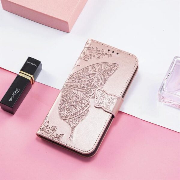 Leren telefoonhoesje met vlinderliefdebloem in reliëf, For Xiaomi 15 Ultra, For Xiaomi 15 Pro, For Xiaomi 15, For Xiaomi Redmi Note 14 5G, For Xiaomi Redmi Note 14 Pro+ 5G, For Xiaomi Redmi Note 14 Pro 5G, For Xiaomi Redmi 13 4G... - Afbeelding 7
