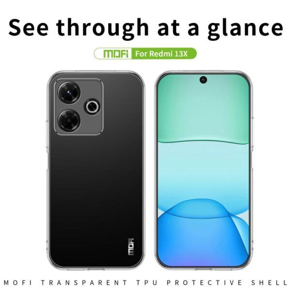 MOFI Ming-serie ultradunne TPU-telefoonhoes, For Redmi 13x, For Xiaomi Redmi A5 NFC 173.3mm, For Xiaomi 15 Ultra, For Xiaomi Redmi Turbo 4 Pro, For Xiaomi Poco M7 Pro, For Xiaomi Redmi K80 Pro, For Xiaomi Redmi K80, For Redmi Note 14 Pro 4G... - Afbeelding 4