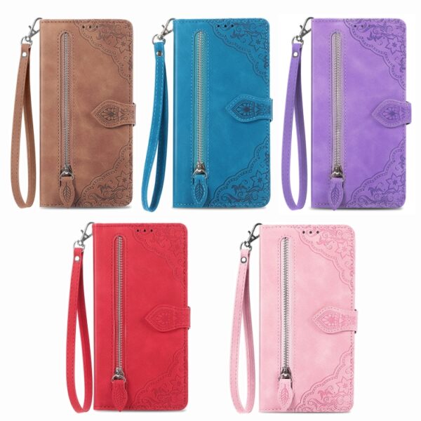 Leren telefoonhoesje met bloemenrits en reliëf, For Xiaomi 15 Ultra, FOr Redmi Turbo 4, For Xiaomi Poco X7 Pro, For Xiaomi 15 Pro, For Xiaomi 15, For Xiaomi Redmi Note 14 5G, For Xiaomi Redmi Note 14 Pro+ 5G, For Xiaomi Redmi Note 14 Pro 5G... - Afbeelding 2