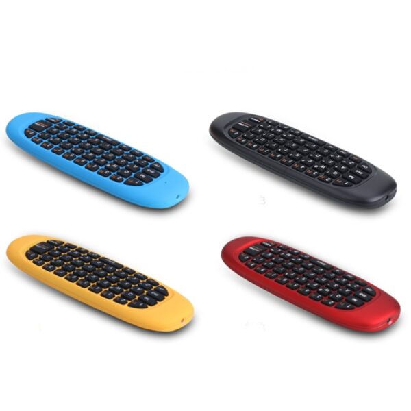C120 2.4G mini-toetsenbord, draadloze afstandsbediening, muis met 3-gyro- en 3-zwaartekrachtsensor voor pc / HTPC / IPTV / Smart TV en Android TV Box enz. - Afbeelding 5
