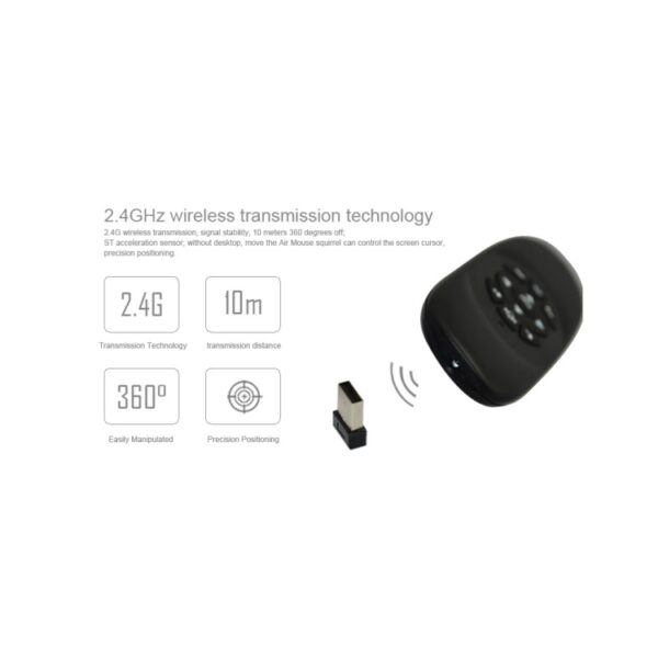 C120 2.4G mini-toetsenbord, draadloze afstandsbediening, muis met 3-gyro- en 3-zwaartekrachtsensor voor pc / HTPC / IPTV / Smart TV en Android TV Box enz. - Afbeelding 8