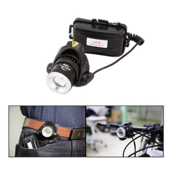 T6 Zoomable Strong Light LED Torch Zaklamp Koplamp voor vissen, kamperen - Afbeelding 3