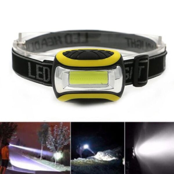 Outdoor Hoofdlamp COB LED Koplamp Zaklamp 3 Modus Koplamp Koplamp Linterna Frontale Zaklamp Voor Fiets Vissen Licht