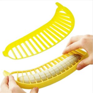 2 STKS Banana Slicer Chopper Cutter Fruit Worst Plastic Cutter Keuken Gereedschap