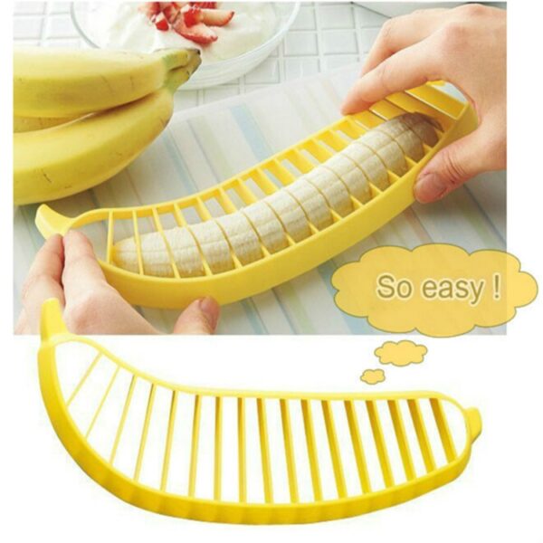 2 STKS Banana Slicer Chopper Cutter Fruit Worst Plastic Cutter Keuken Gereedschap - Afbeelding 4