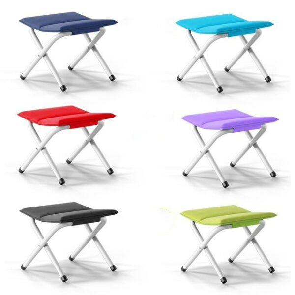 Draagbare opvouwbare kruk voor kamperen, klimmen, vissen, Folding Stool(Navy Blue), Folding Stool(Green), Folding Stool(Rose Red) - Afbeelding 5