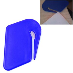 Plastic Mini Brievenmes Briefpost Envelopopener Veiligheidspapier Bewaakt Snijmes Kantoorapparatuur