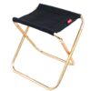 CLS Grote 7075 Aluminium Outdoor Vouwkruk Draagbare BBQ Vissen Klapstoel, Afmeting: 30x25x31cm, CLS Large 7075(Black)