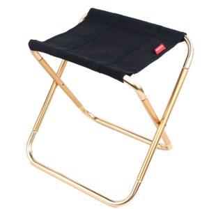 CLS Grote 7075 Aluminium Outdoor Vouwkruk Draagbare BBQ Vissen Klapstoel, Afmeting: 30x25x31cm, CLS Large 7075(Black)