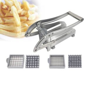 Roestvrijstalen Handmatige Frieten Snijmachine Aardappel Chipper Chip Cutter Chopper Maker
