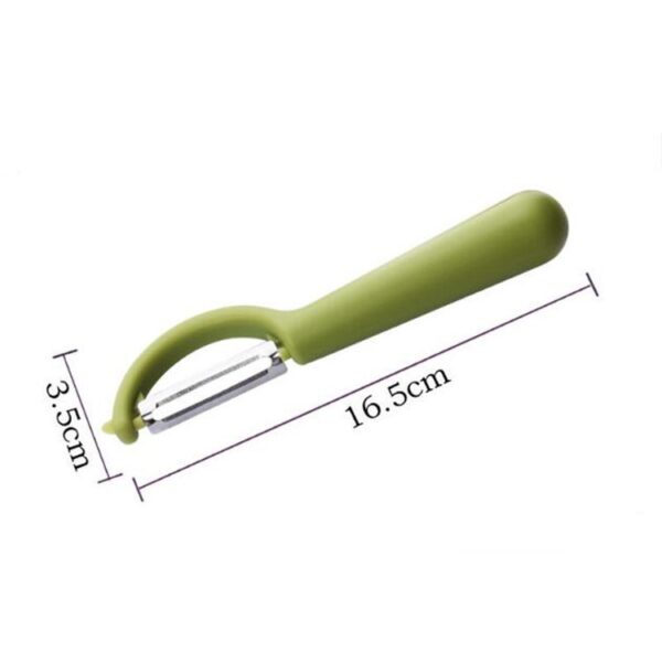 4 stuks roestvrijstalen dunschiller met ronde handgreep, suikerrietschraper, fruitvliegtuig, 4 PCS Apple Peeler Knife (Dark Gery), 4 PCS Apple Peeler Knife (Green), 4 PCS Apple Peeler Knife (White), 4 PCS Apple Peeler Knife (Light Gery)... - Afbeelding 7