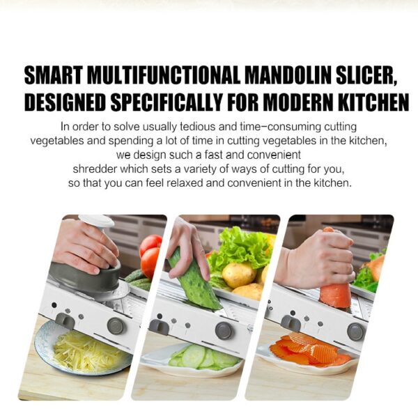 Multifunctionele lange roestvrijstalen rasp Slicer Chopper Crusher - Afbeelding 4