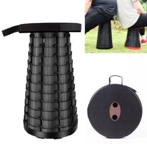 Outdoor Draagbare Opvouwbare Telescopische Plastic Kruk Camping Vissen Tuinkruk, 47cm(Black), 47cm(Red), 47cm(Yellow), 47cm(Green), 47cm(Purple)