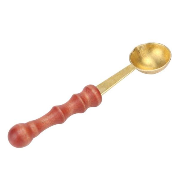 Retro Seal Fire Paint Seal Lepel Houten smeltwas Speciale maatlepel - Afbeelding 2