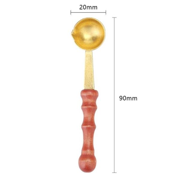 Retro Seal Fire Paint Seal Lepel Houten smeltwas Speciale maatlepel - Afbeelding 4