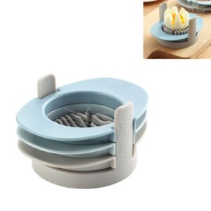 3-in-1 multifunctionele eiersnijder Half gesneden eiergereedschap, Blue, Orange, Colorful