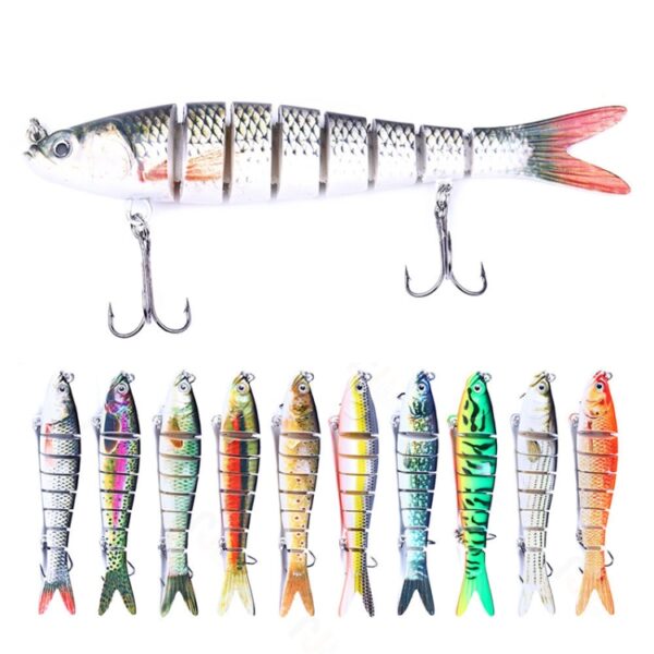 Luya Knotty Fish Plastic Bionische Harde Aas Zeevisserij Nep Aas, JM034-1, JM034-2, JM034-3, JM034-4, JM034-5, 3 PCS, 5 PCS, JM034-6, JM034-7, JM034-8, JM034-9, JM034-10 - Afbeelding 2
