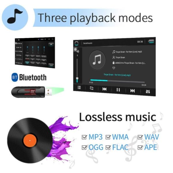 Universele machine Android Smart navigatie autonavigatie DVD achteruitrijvideo geïntegreerde machine, 9inch 1+16G Standard, 9inch 2+16G Standard, 9inch 2+32G Standard, 10inch 1+16G Standard, 10inch 2+16G Standard, 10inch 2+32G Standard... - Afbeelding 11